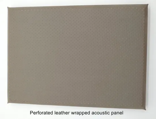 Kinowand-Akustikplatte aus perforiertem Leder mit Akustikplatte